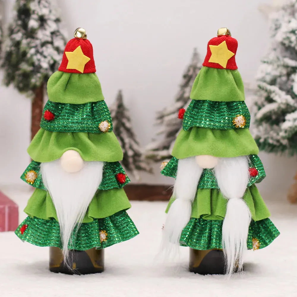 Christmas Decorations Forest Man Cake Dress Bottle Cover - Bellarte Enchanté Christmas Decorations Forest Man Cake Dress Bottle Cover